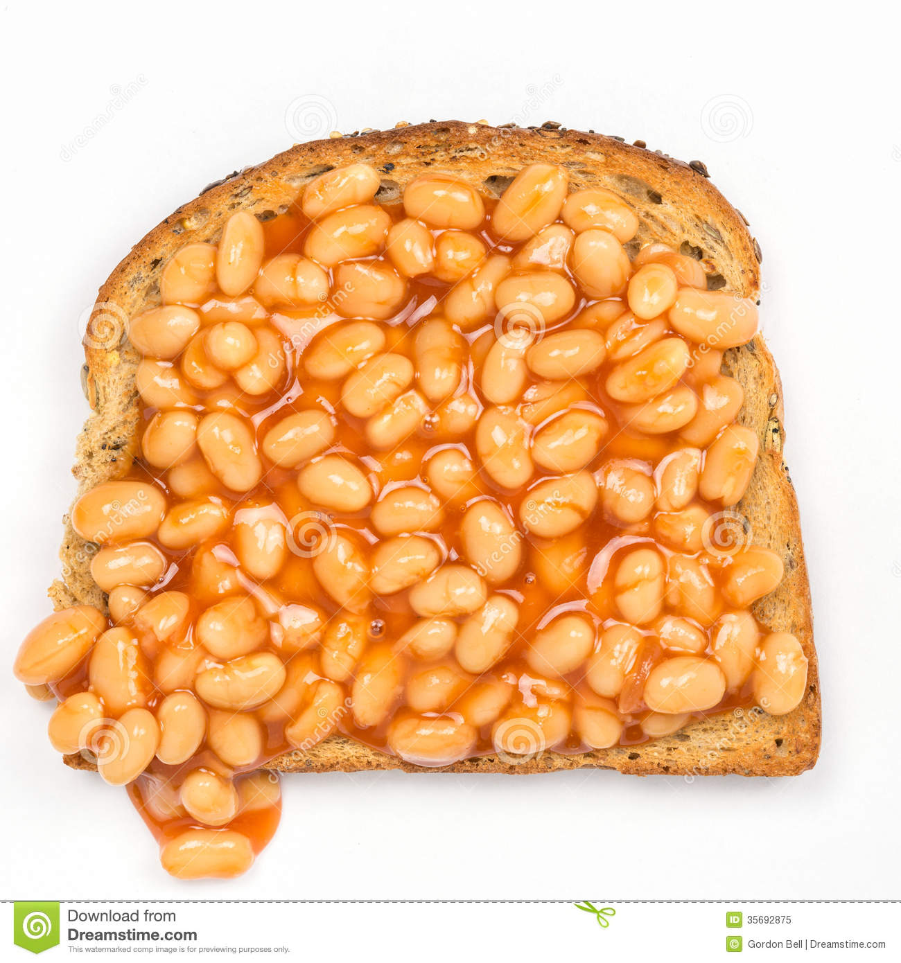 Baked Beans Clipart Hot Baked Beans On Toasted