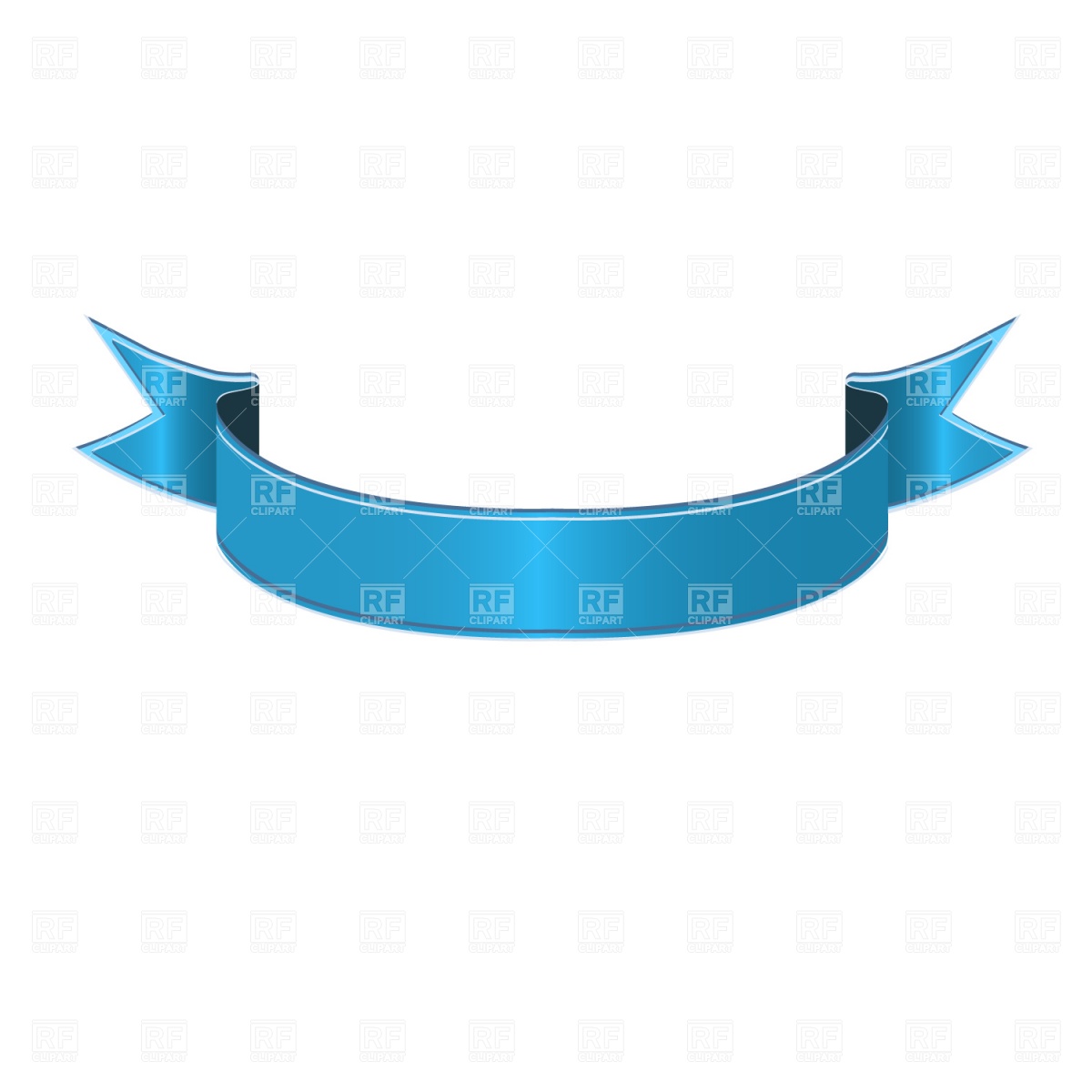 Blue Curved Ribbon 1277 Download Royalty Free Vector Clipart  Eps 