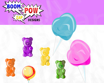 Candy Clip Art Gummi Bear Clipart C Otton Candy