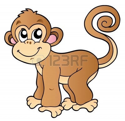 Cute Monkey Clip Art 8475501 Cute Small Monkey  Illustration Jpg