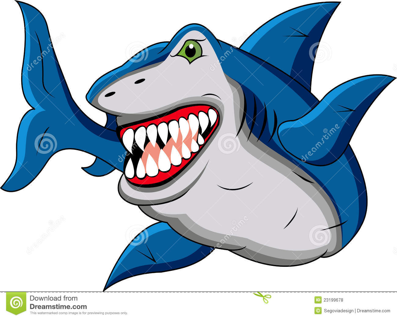 Funny Shark Cartoon Csp