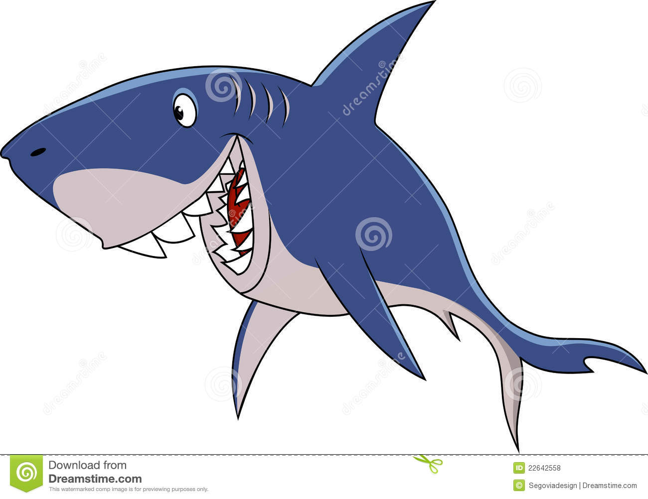 Funny Shark Cartoon Royalty Free Stock Photos   Image  22642558