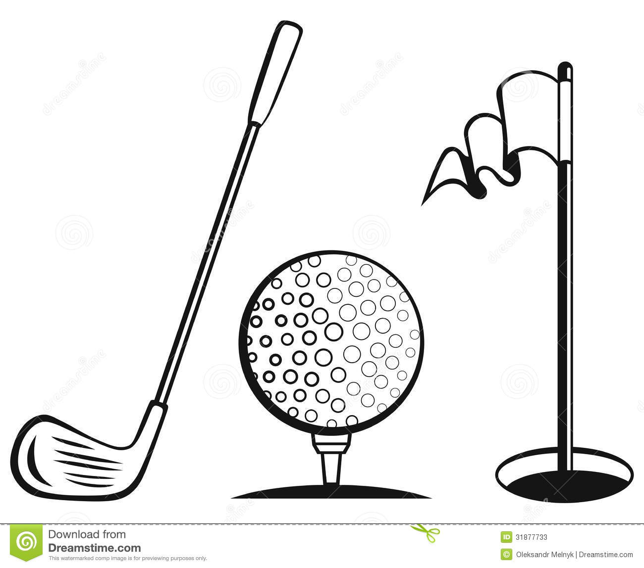 Golf Flag Clipart Golf Flag Clip Art Golf Hole