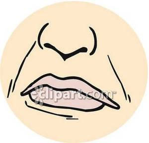 Human Nose And Mouth   Royalty Free Clipart Picture