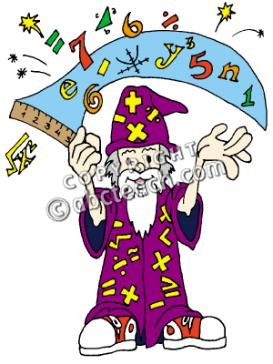 Of 1 Math Illustration Number Math Wizard Magic Color Clip Art