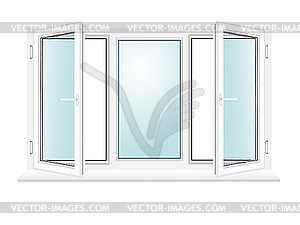 Open Window   Vector Clipart