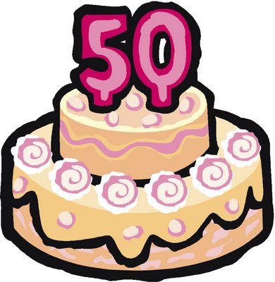 Pin Free Happy 50th Birthday Clip Art Cake   Clipart