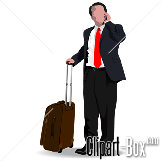 Related Businessman With Cellphone Cliparts