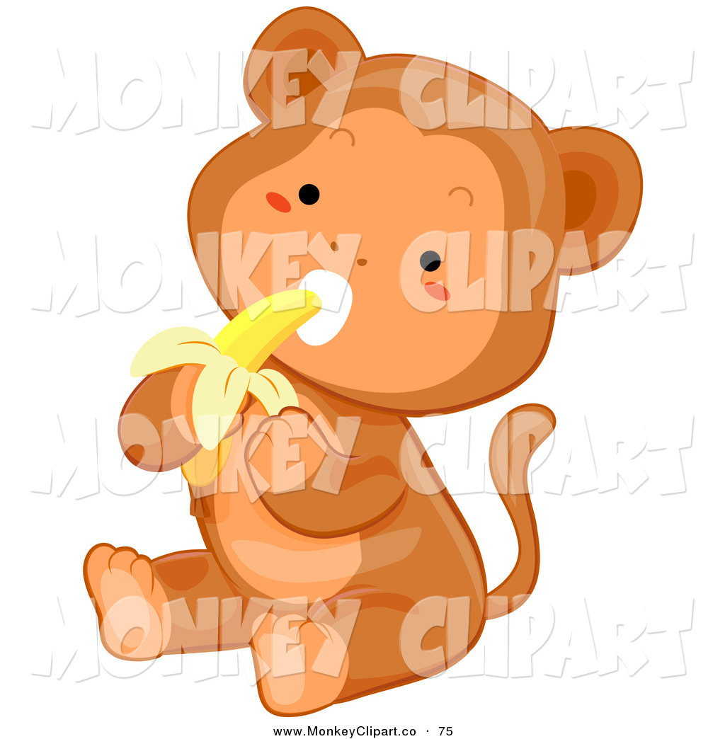Royalty Free Cute Animal Stock Monkey Clipart Illustrations