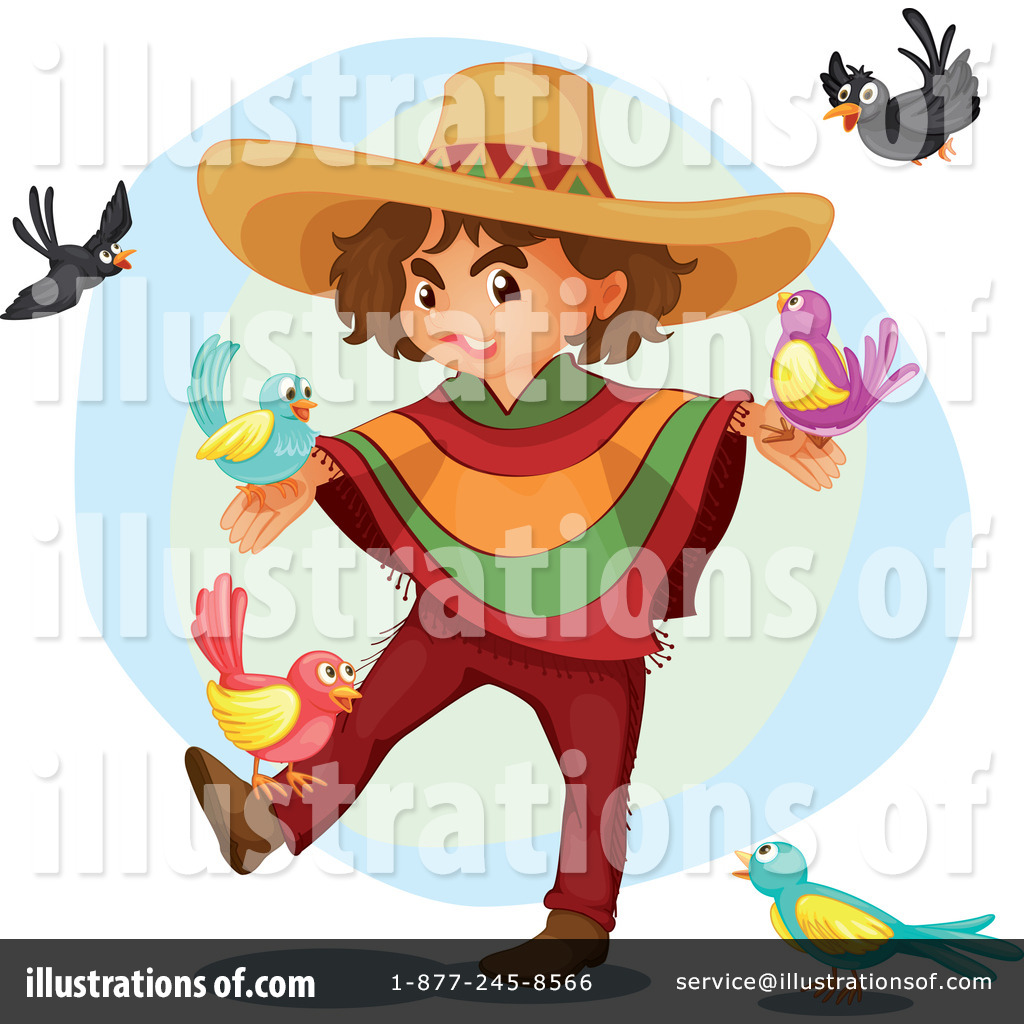 Royalty Free  Rf  Mexican Boy Clipart Illustration By Colematt   Stock