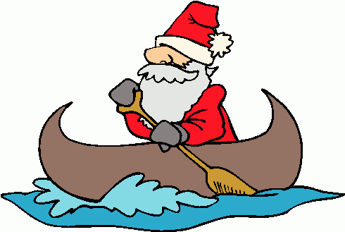 Santa In Canoe Clipart Clipart   Santa In Canoe Clipart Clip Art
