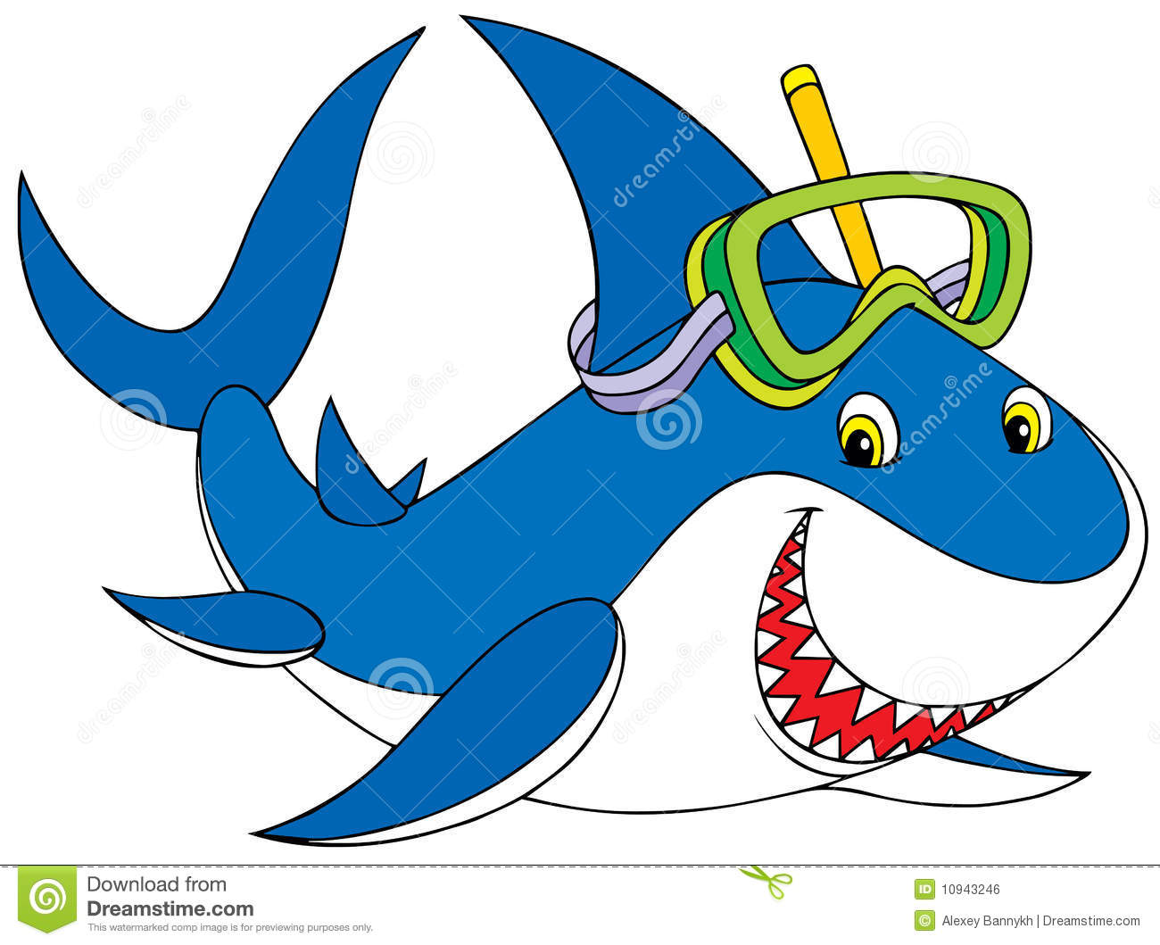 Shark Clipart Vector Clip Art   Funny Shark