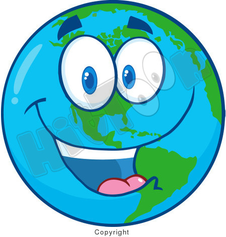 Smiling Earth Clipart 1242756 Clipart Of A Happy Smiling Earth Globe    