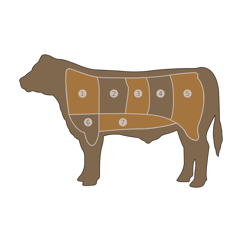 Beef Chart By Flomar   This Is A Angus Beef Cutting Chart Taken From