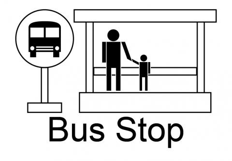 Bus Stop Symbol   Clipart Best