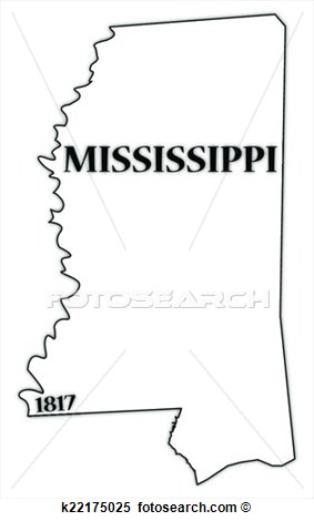 Clipart   Mississippi State And Date  Fotosearch   Search Clip Art