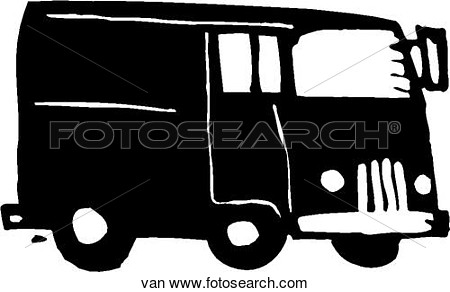 Clipart Of Van Van   Search Clip Art Illustration Murals Drawings