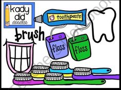 Dental Health Clipart  Kady Did Doodles  Product From Kady Did Doodles    