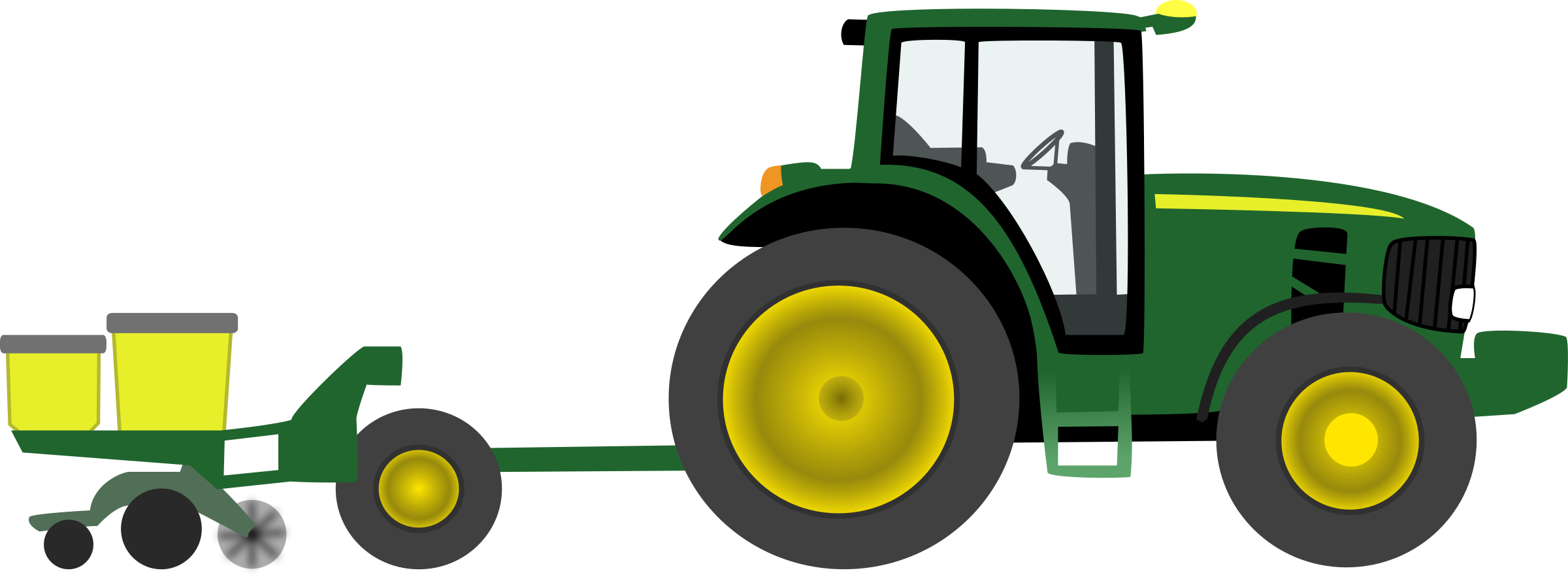 Farm Tractor With Planter