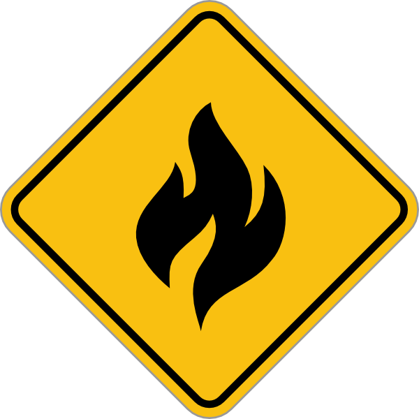 Fire Alert Sign Clip Art At Clker Com   Vector Clip Art Online