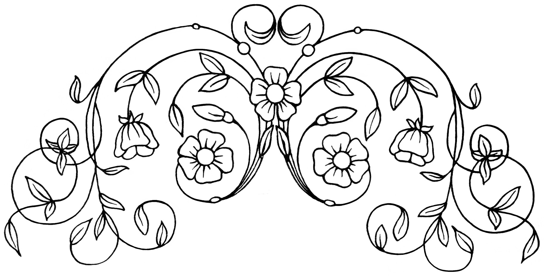 Free Vintage Image Old Embroidery Design Free Vintage Clipart Swirl