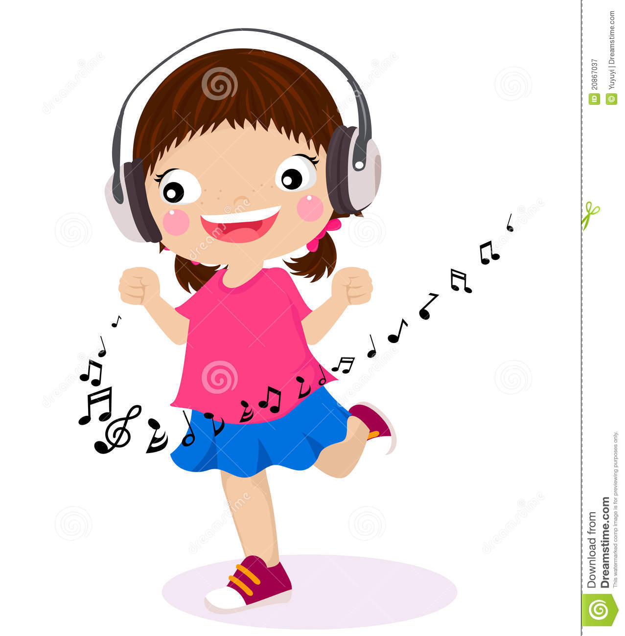 Girl Listening To Music Clipart   Clipart Panda   Free Clipart Images