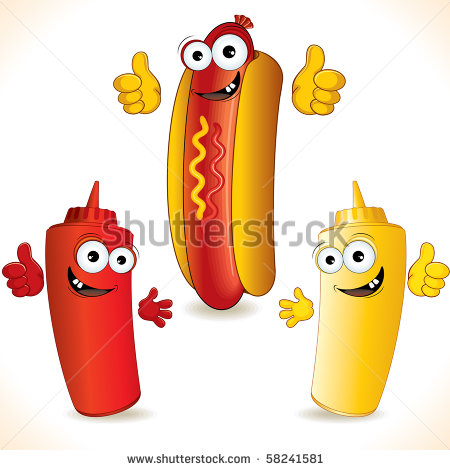    Hot Dog With Funny Friends   Vector Clip Art   58241581   Shutterstock