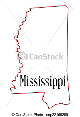 Mississippi Outline Clip Art