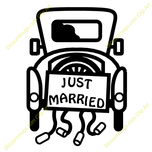 Name Just Married Car Description A Celebration Car With A Banner