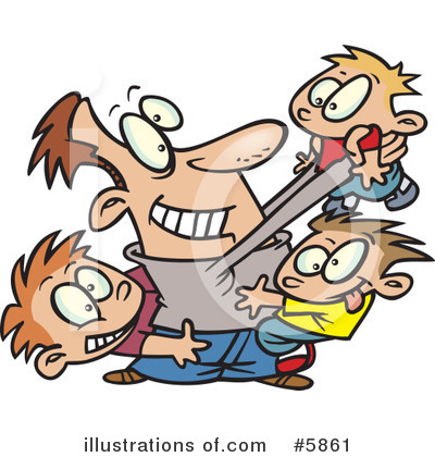 Royalty Free  Rf  Family Clipart Illustration By Ron Leishman   Stock