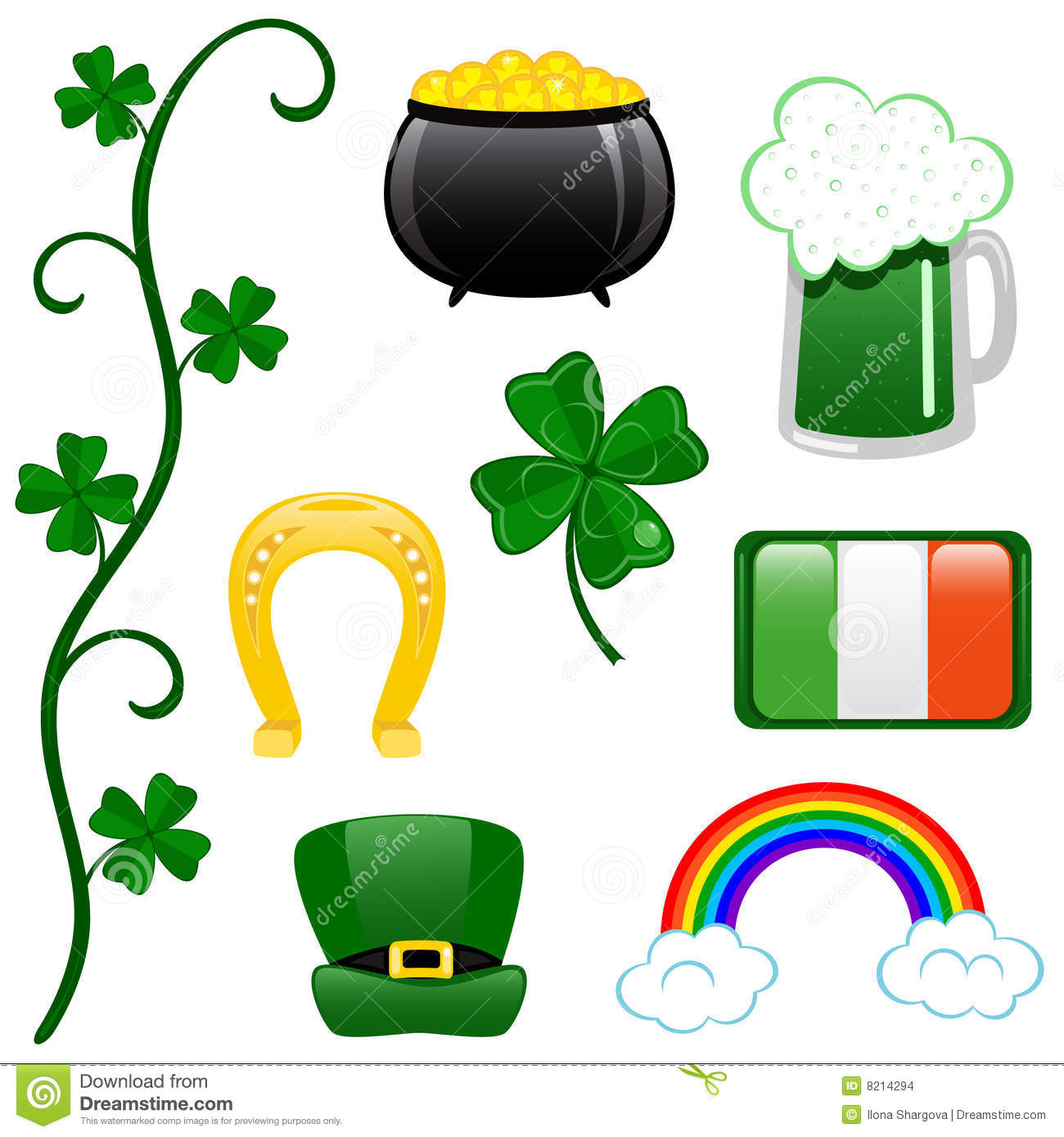 St  Patricks Day Clip Art Stock Images   Image  8214294
