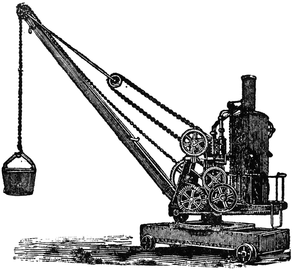 Steam Crane   Clipart Etc