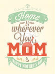 Vintage Happy Mother S Day Typografische Achtergrond Vintage Happy    