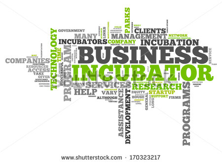 Word Cloud With Business Incubator Related Tags   Stock Photo