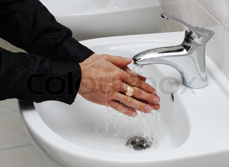      2747340 990429 Man Washing His Hands Under Running Water Faucet Jpg