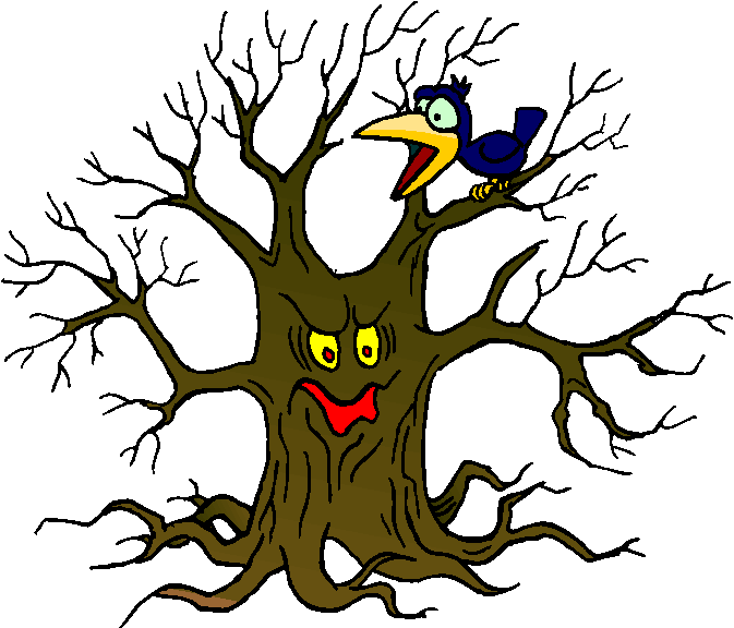 Bird And Scary Tree Free Clipart Download This Bird And