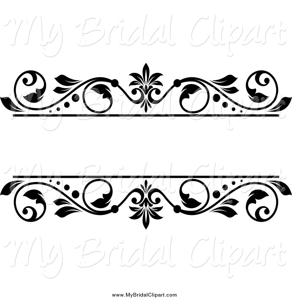 Black And White Floral Frame With Text Space Black And White Floral