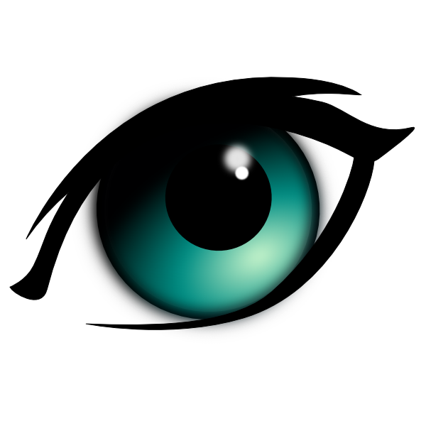 Blue Cartoon Eye Clip Art At Clker Com   Vector Clip Art Online