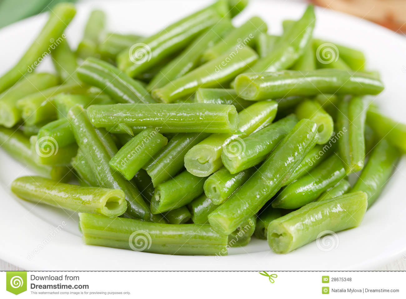 Boiled Green Beans Royalty Free Stock Photos   Image  28675348