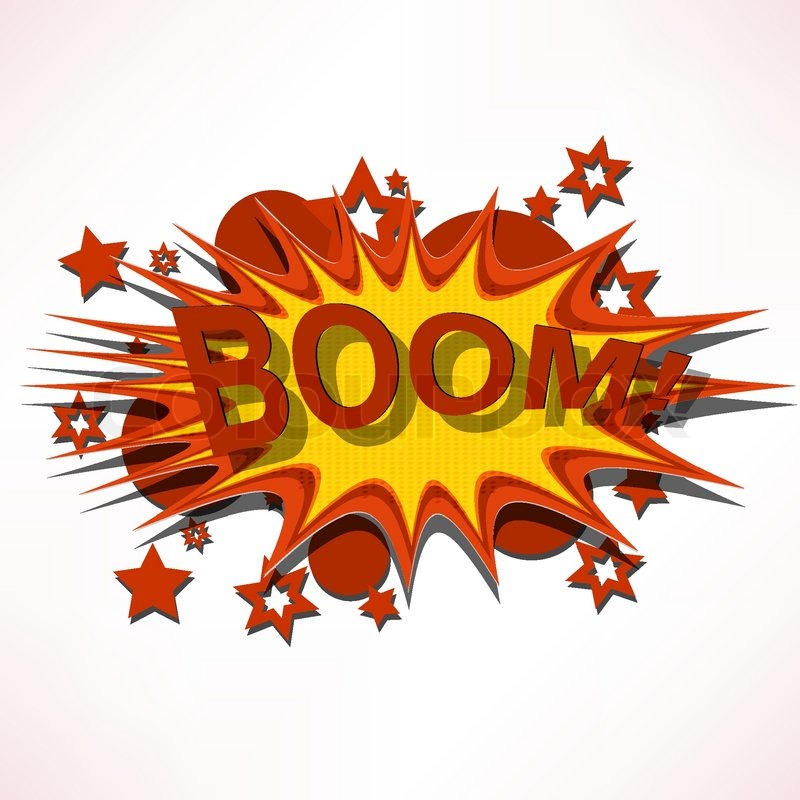 Boom Comic Book Explosion   Vector   Colourbox
