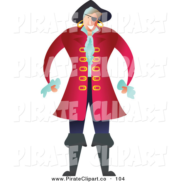     Clip Art Of A Male Pirate In A Red Coat On White By Prawny    104