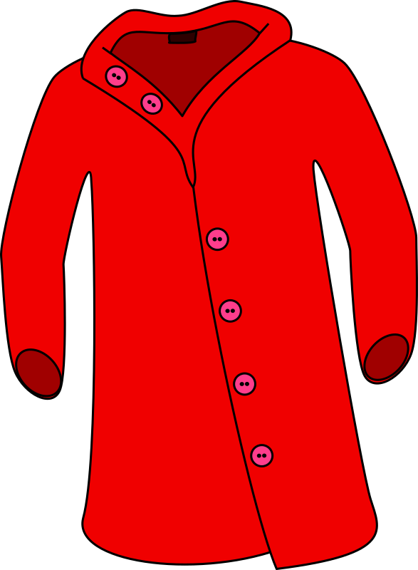 Clipart   Red Overcoat