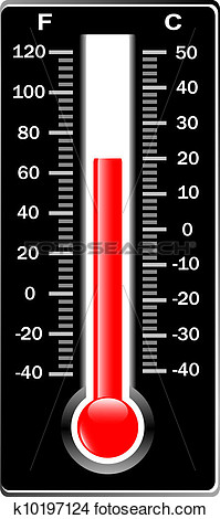 Clipart   Thermometer  Vector  Celsius And Fahrenheit   Fotosearch    