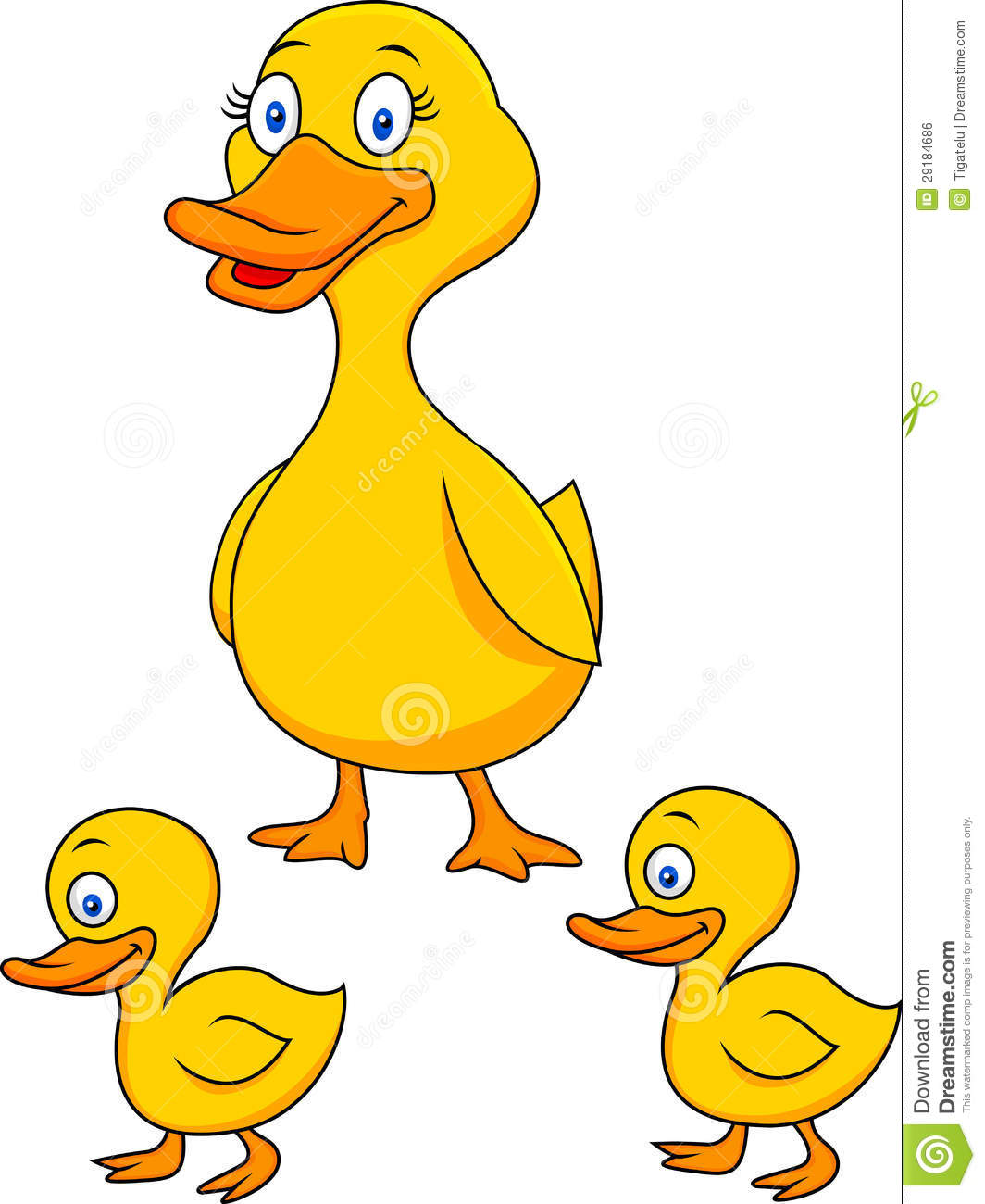 Duck Cartoon Family Royalty Free Stock Image   Image  29184686
