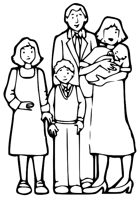 Family Clipart Black And White Lds Family Clipart Black And