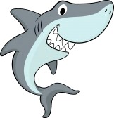 Friendly Shark Clipart 12496814 Vector Illustration Of Friendly Shark