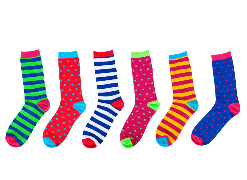 Funky Feet Socks Stripes   Spots   Slippers   Women   Annabel Trends