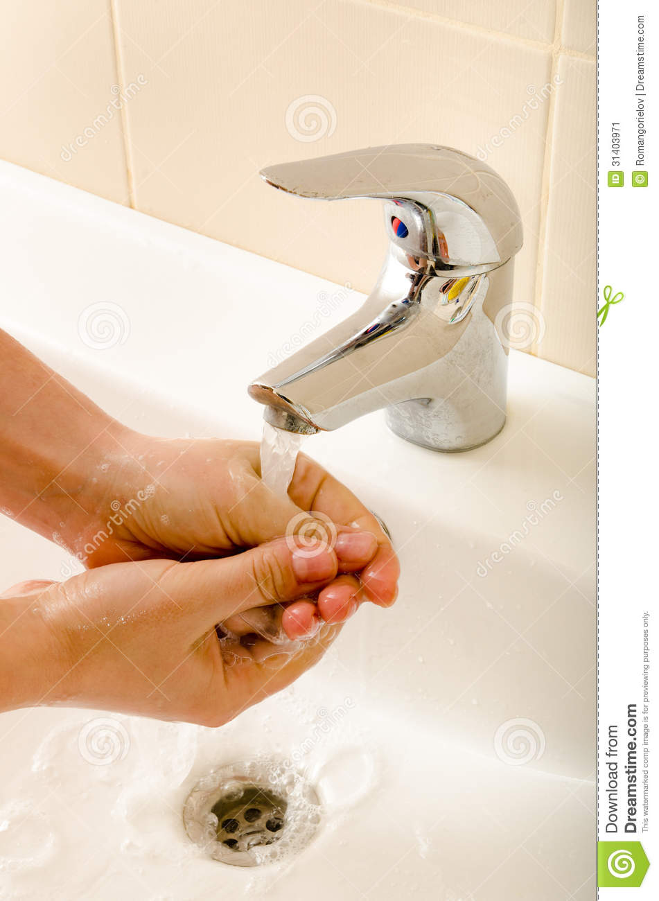 Hand Washing Stock Image   Image  31403971