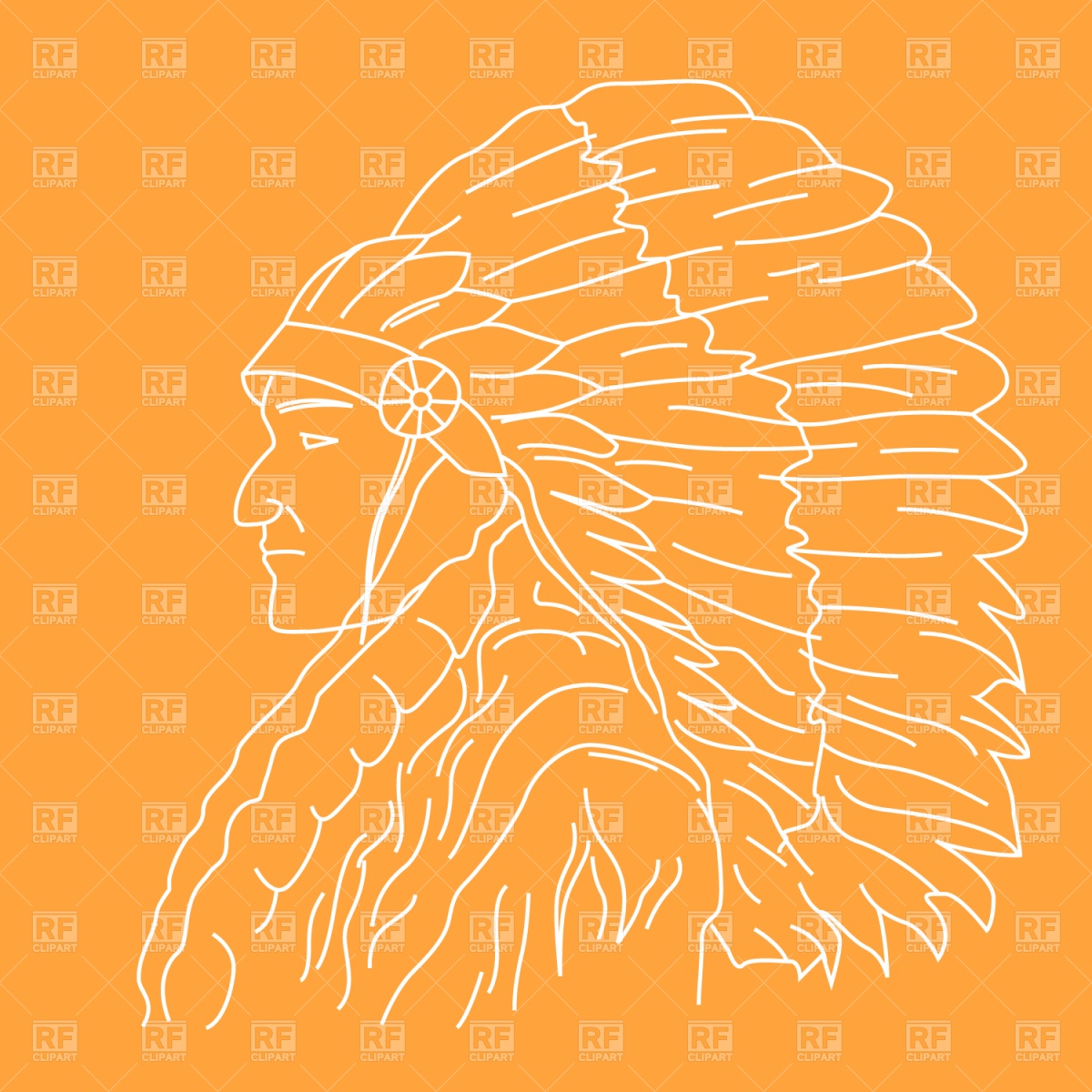 Indian Chief Download Royalty Free Vector Clipart  Eps