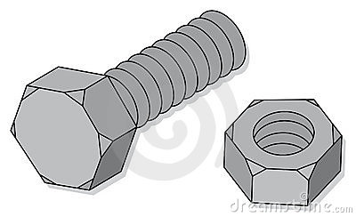 Nut And Bolt Stock Photography   Image  10471222